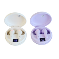 Écouteurs sans fil TWS classiques intra-auriculaires BT 6.0 avec contrôle tactile, charge Type-C, compatibilité universelle, affichage numérique de la batterie