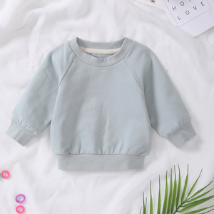 低MOQオーガニックコットン スパンデックス フレンチテリー ベビー トップス ベビーTシャツ スウェットシャツ CPC認証 ベビーカジュアルプルオーバー - Product Image 5