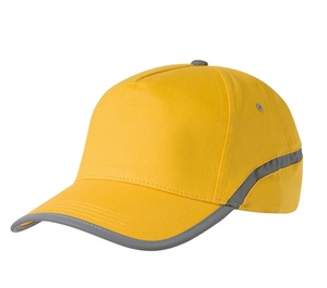 Casquette de baseball orange fluorescent à 6 panneaux, confortable et élégante, en tissu Oxford polyester - Product Image 6