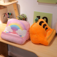 Faible MOQ, Coussin de lecture personnalisé en peluche, support pour iPad, jouets en peluche en forme de fruits, support plat pour tablette et téléphone, support de lecture paresseux