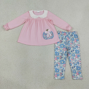 Ensemble de vêtements de Noël pour bébés filles, pantalon rouge à rayures brodées avec motif chien - Product Image 3