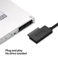Câble adaptateur convertisseur SATA USB 3.0 6 broches 7 broches 13 broches Slimline pour lecteur optique d'ordinateur portable CD/DVD ROM, transfert rapide de données