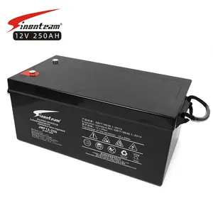 봉인 된 유지 보수 무료 배터리 mf 12v exide ups 배터리 딥 사이클 젤 인버터 배터리 250ah 12v