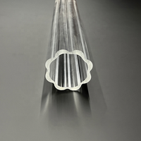 Cylindre de réservoir rond en plastique PMMA, Tube en acrylique transparent en forme de fleur, pour éclairage au hall d'entrée d'hôtel