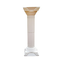 Pot de fleur en plastique de style européen colonne romaine décoration de toile de fond extérieure de jardin de mariage piliers romains support floral