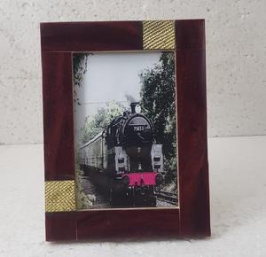 White Pink Great Combination <b>Resin</b> Photo <b>Frame</b> With Brass Design Wholesale Hot Selling Eco Friendly Fashionable Picture <b>Frame</b> - Product Image 5