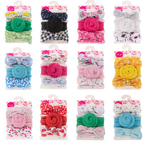 Tracy e Herry 3 pz/set Colorato Dell'arco Delle Ragazze Hairband Set Nastro Elastico Del Bambino Copricapo Bambini <span class=keywords><strong>Fascia</strong></span> Dei <span class=keywords><strong>Capelli</strong></span> Della Ragazza Bow Knot - Product Image 3