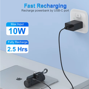 Power Bank con Connettore L per <span class=keywords><strong>iPhone</strong></span> <span class=keywords><strong>Mini</strong></span> 5000mAh Tascabile con Cavo Type C e Supporto per Telefono Compatto Portatile Vendita all'Ingrosso - Product Image 2