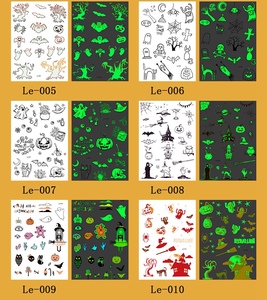 luminosa tatuaje fantasma Taty para niños tatuaje bruja brillante en la oscuridad impermeable tatuaje temporal pegatinas - Product Image 3