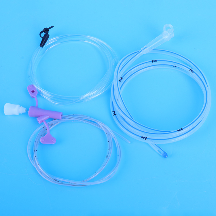 Tubo de alimentación desechable de estómago de PU para cuidados críticos de UCI de seguridad médica