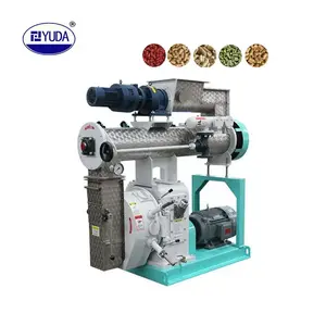 Yuda 0.5-1.5t/h chăn nuôi Thức ăn viên Mill máy dây chuyền sản xuất động vật Thức ăn viên Mill