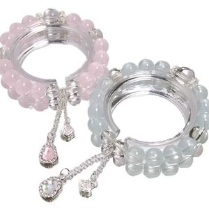 Sweet Jewelry Gourd Charm <b>Bracelet</b> Shiny Crystal Glaze <b>Beaded</b> <b>Bracelet</b> Jewelry Fantasy Popcorn Cracked Crystal Beads <b>Bracelet</b> - Product Image 4