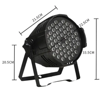 SC etapa 54x3W impermeable al aire libre Par 64 Led 54PCS Rgbw 6 en 1 Rgb 3 en 1 Rgbw Par 54*3W efecto de luz