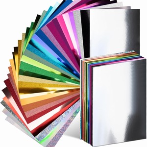 14 loại A4 Tùy chỉnh màu sắc óng ánh mô hình Laser <span class=keywords><strong>cardstock</strong></span> vàng bạc gương kim loại giấy tùy chỉnh kích thước cho Thẻ quà tặng - Product Image 4