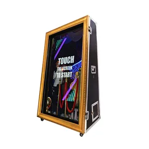 Acquista photo booth led strip booth shell 360 photobooth per fotocamera