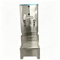 Chauffe-eau électrique mécanique à double robinet en acier inoxydable 70L/H pour usage hôtelier