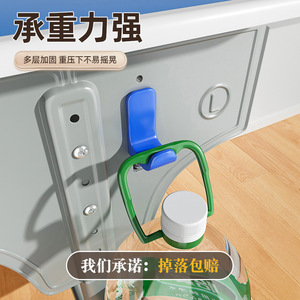 Desk Hooks Plastic Single Hook 1-3kg Load No Drilling School Desk Minimalist Design - Product Image 5