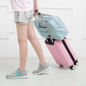 Sac de rangement de voyage de grande capacité, léger, design carré, pour voyage, rose, bleu, vert, violet, kaki - Product Image 3