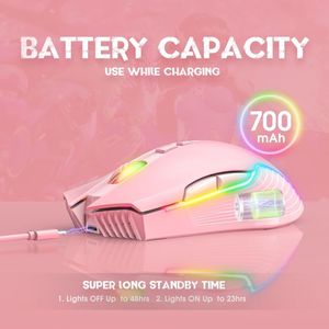 Ratón Óptico Inalámbrico para Juegos <span class=keywords><strong>ONIKUMA</strong></span> <span class=keywords><strong>CW905</strong></span> 2.4G RGB LED Mini para Laptop/PC, en Oferta - Product Image 4