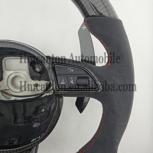 Volante Deportivo de Fibra de Carbono y Alcántara con LED para Audi A3 A4L A5 A6L A7 Q3 Q5, el Mejor de Fábrica - Product Image 4