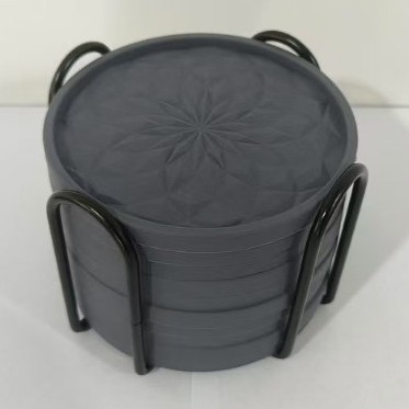 Posavasos Gray-10 + soporte de hierro