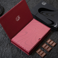 Boîte cadeau en carton magnétique pour chocolats avec séparateur, personnalisable, vide, pour mariage