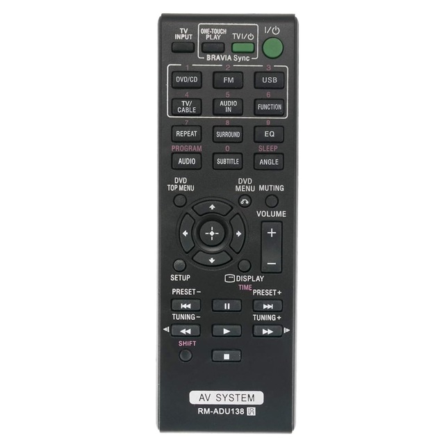 RM-ADU138 Replacement Remote Control Fit for Sony Audio Video AV System Home Theater DAV-TZ140 DAV-TZ145 DAV-TZ150 HBD-TZ130
