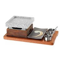 Meilleures ventes : Ensemble complet de pierres de cuisson, plaque de cuisson pour steak, gril de table et pierre de cuisson BBQ intérieure en roche de lave froide
