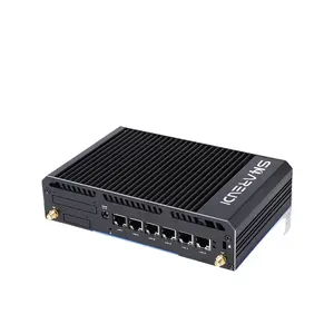 Industriële Fanless Mini Pc 6lan Rj45 Gigabit Core I3 I5 I7 Win11 Linux Firewall Pfsense Router AES-NI Netwerkserver Mini Pc