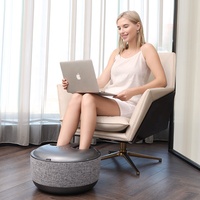 Masseur de pieds sans fil Boncare Q5 2026 avec chaleur Shiatsu, repose-pieds vibrant intelligent, prise universelle