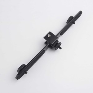 Barre transversale en métal pour trois caméras, 27 cm, à dégagement rapide, pour trépied, équipement de diffusion en direct - Product Image 1