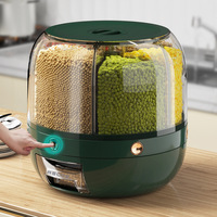 Diviseurs de seau à riz rotatifs multi-compartiments, boîte de rangement de céréales moderne et minimaliste, conteneur anti-insectes pour la maison