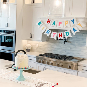 Decorazione per Feste <span class=keywords><strong>di</strong></span> Compleanno, Ghirlanda <span class=keywords><strong>di</strong></span> Lettere Arcobaleno, Striscione Colorato 'Buon Compleanno' in Carta - Product Image 6