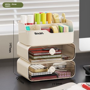 Organisateur de <span class=keywords><strong>tiroirs</strong></span> cosmétiques transparent empilable pour dortoir - Product Image 1