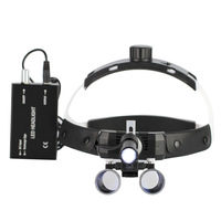 Loupe binoculaire médicale dentaire à fixation sur tête avec éclairage chirurgical LED 5W, phare de classe II