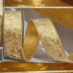 Custom Double Face Satin <b>Ribbon</b> Gold Color 2 Inch Wide for Gift Packaging - Product Image 3