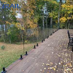 Balustrade en verre sans cadre pour balcon 10-12 mm avec système de profilés en aluminium, design moderne et sécurisé, verre trempé - Product Image 4