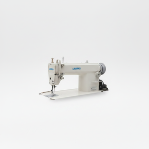 Machine à coudre industrielle à point noué simple aiguille JUKI-5550 d'occasion en bon état avec moteur 220V 650 points/min - Product Image 1