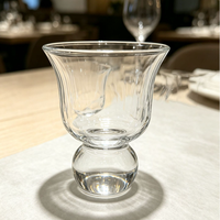 Heldere Tulpenvormige 55ml Chinese Baijiu Shotglaasje voor Liquor Proeverij, Thuisbar, Restaurant, Banket, Tafel, Drinkgerei voor Kung Fu Thee
