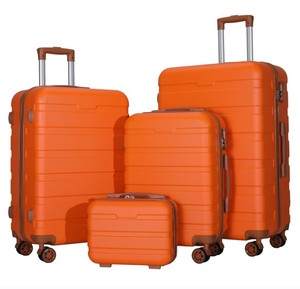 Black ABS Business Trip <strong>Travel</strong> Luggage Set 3PCS 20" 24" 28" Suitcase Bag <strong>With</strong> Spinner <strong>Wheels</strong> Customize OEM Logo PC Trolley <strong>Case</strong> - Product Image 6