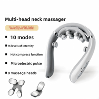 Intelligenter Niederfrequenz-Impuls-Heizmassagegerät für den Nackenbereich |   Intelligentes Nackenschutz- und Pflegegerät mit kabelloser Fernbedienung und Bluetooth