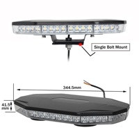 Barra de luz estroboscópica DE SEGURIDAD LED R65 de 12V y 24V con imán, mini Barra de emergencia para ambulancia, luz estroboscópica para motocicleta