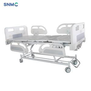 Cama de hospital de 3 funciones Cama de Enfermería de torneado médico manual de 3 manivelas Cama de paciente para parálisis discapacitada para salas de consulta - Product Image 2