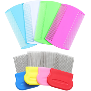 Factory Direct Sale Stainless Steel <b>Pet</b> Hair Comb <b>Brush</b> for Caring for Dogs Lice Comb for Removing Fleas and Nits Comb - Product Image 6