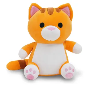 OEM gülen marka komik güzel bebek yapar mutlu kedi dolması hayvan yumuşak peluş oyuncak