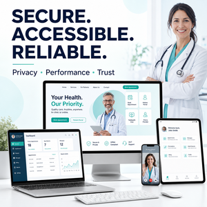 Diseño de Sitios Web de Atención Médica con Seguridad HIPAA para Tablet MAC, Portal Médico para Pacientes, Plataforma de Software de Telesalud - Product Image 5