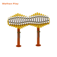Xylophone d'extérieur pour enfants, design personnalisé Wathen, en tube galvanisé et alliage d'aluminium, instrument de musique pour parcs et écoles