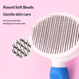 Peine Premium Autolimpiable de Acero Inoxidable Resistente al Óxido con Puntos para Eliminar el Pelo Largo de Gatos y Perros, Cuidado Diario del Pelo Flotante - Product Image 4