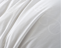Ensemble de literie de chambre à coucher 100% coton, drap de lit de couleur blanche, taille unique en percale