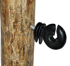 Isolator Kawat Pagar Listrik Plastik Cincin Sekrup Pagar Pertanian Tiang Kayu - Product Image 4